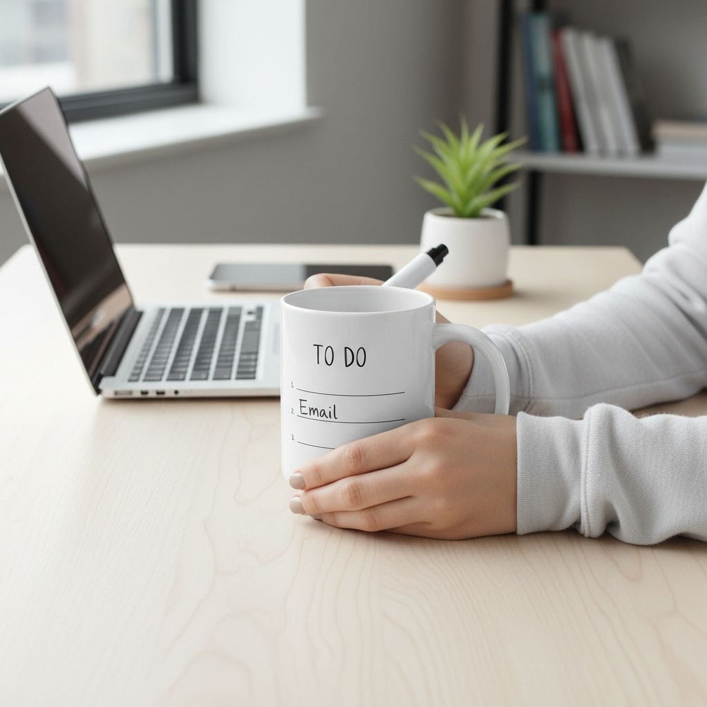 Write In To Do List Dry Erase Marker Mug - Aphantastic Designs