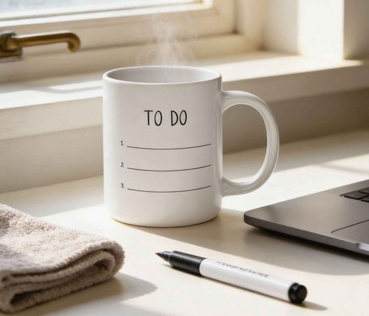 Write In To Do List Dry Erase Marker Mug