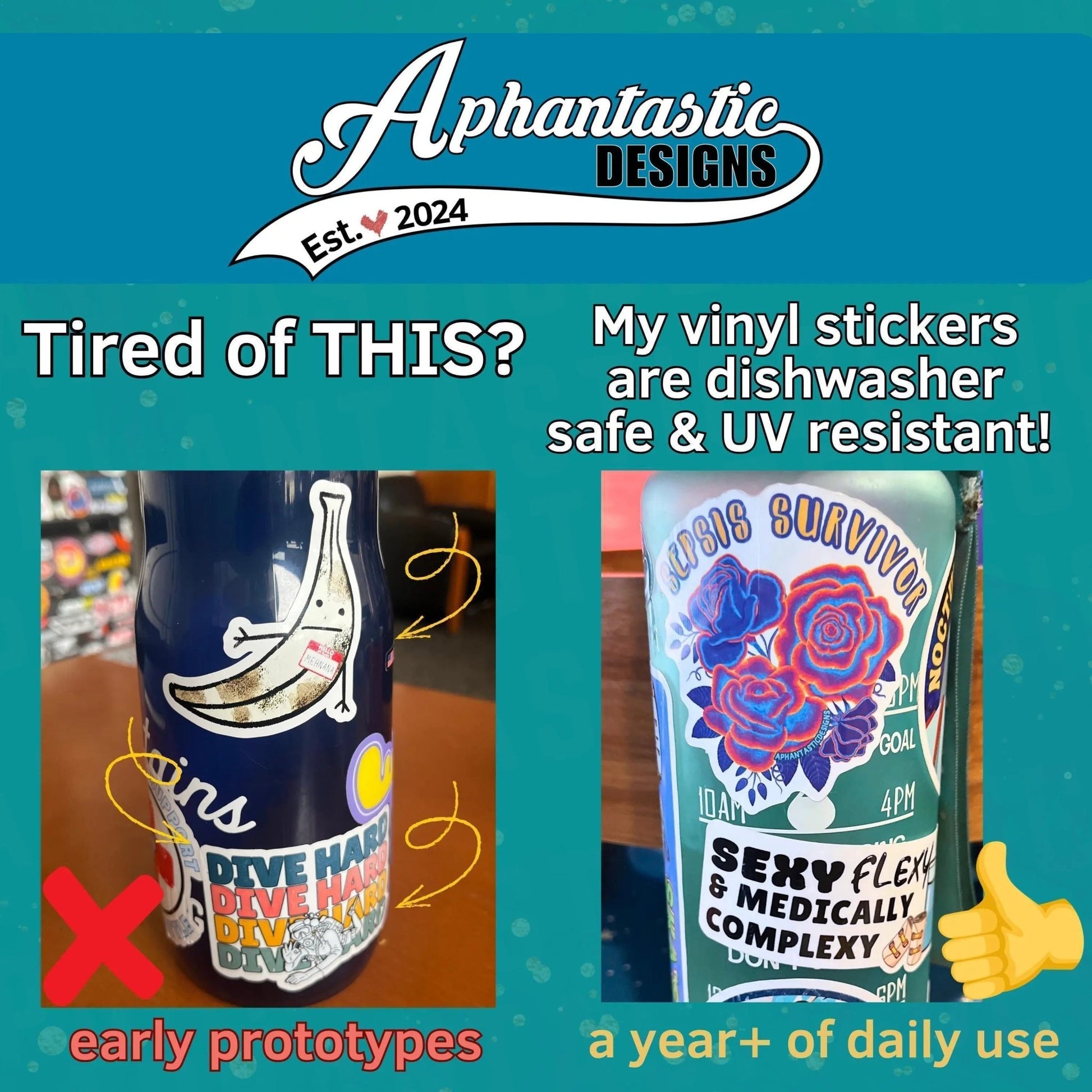Yellow Bellied Trash Marmot Spokane Vinyl Sticker - Aphantastic Designs
